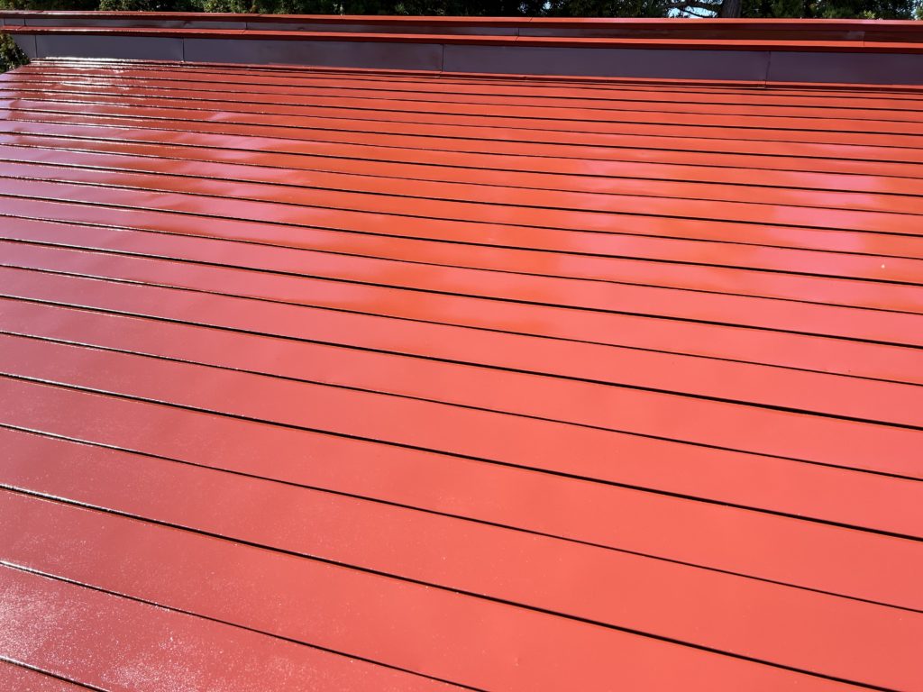 長井市屋根塗装工事完了（施工事例）マツダ塗装