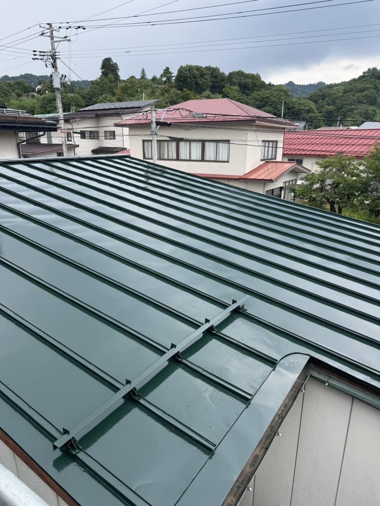 南陽市屋根塗装工事完了（施工事例）マツダ塗装