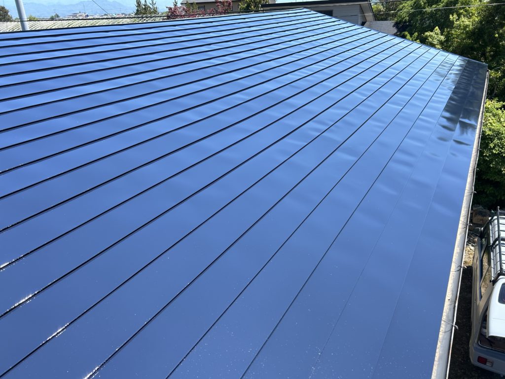 南陽市屋根塗装工事完了（施工事例）マツダ塗装